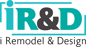 iRemodel-logo-WEB-280x152 Logo of i Remodel & Design featuring the stylized letters "IR&D" in teal and black.